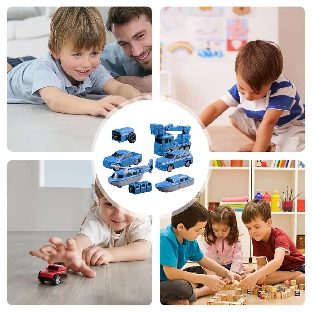 26pcs/set Magnetic Transform Engineering Car Assembled Toys with Storage Box, Magnetic Blocks Outdoor Toddler Activities Toys