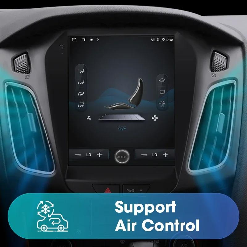 JIUYIN 2 Din 9.7" Android 13 Carplay Автомагнитола для Ford Focus 3 Mk 3 2011 2012 - 2019 Мультимедийный плеер 2Din GPS Автомагнитола DVD