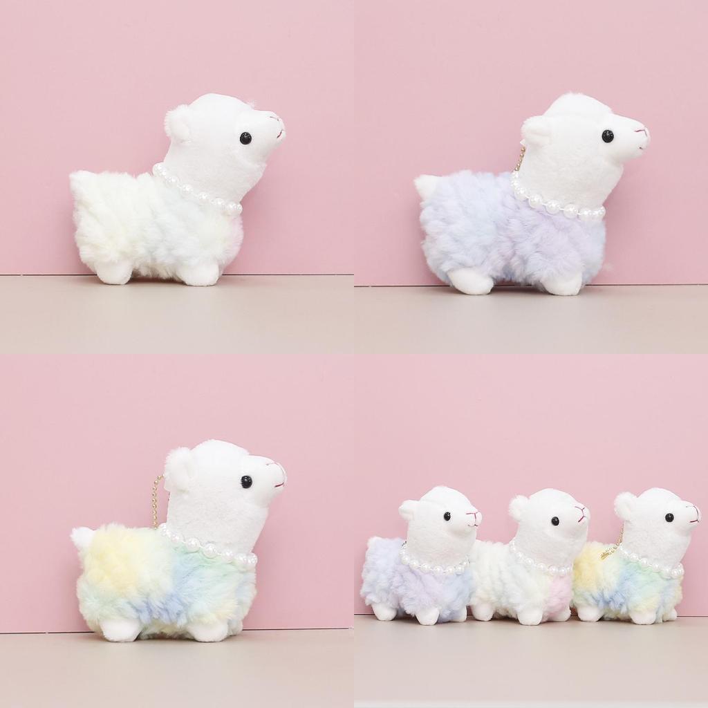 Soft And Cuddly Plush Alpaca Stuffed Toy Keychain Cute Hanging Charm For Girls
