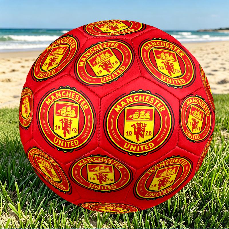 Футбольный мяч Manchester United F.C. Размер 5, из износостойкого ПУ, для матчевых тренировок и ежедневной практики, Подарок на день рождения для футбольных фанатов