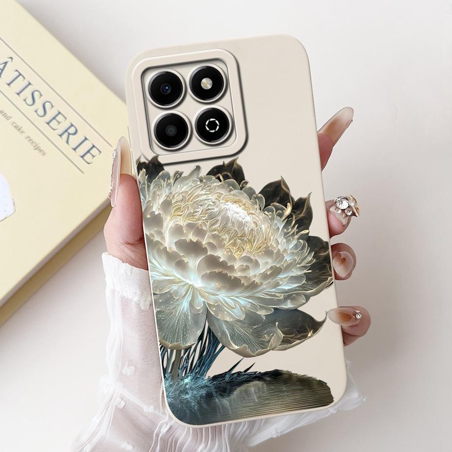 Чехол для Huawei Honor X6a X6b X6a Plus Чехол для телефона Honor X6 X6s 4G Мягкий силикон Funda Женский модный чехол с цветочным принтом
