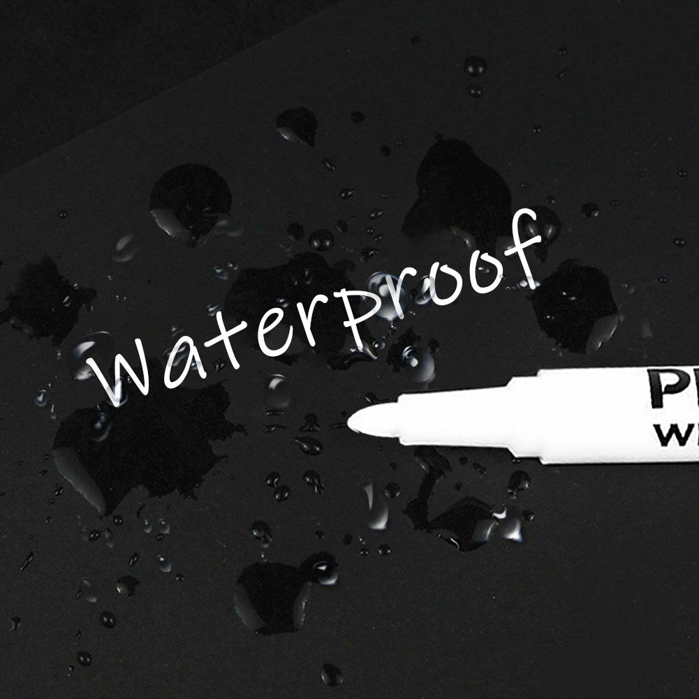 Белые, черные, красные маркеры 1,0 мм, масляная водостойкая ручка для краски для шерсти, холста, шин, стекла, камня, металла, маркеры для рисования граффити, канцелярские принадлежности