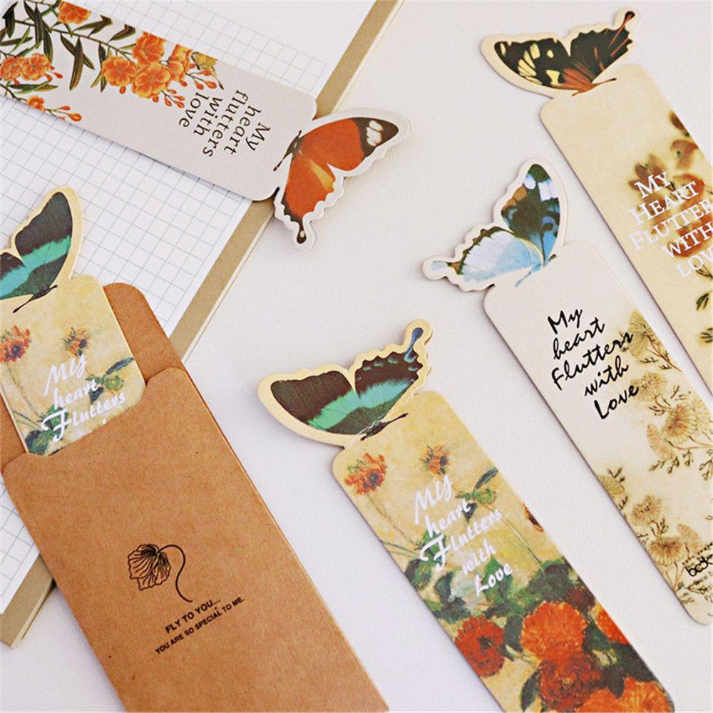 Fashion Student Cute 3D Butterfly Bookmarks Paper Bookmark Stationery Bookmark