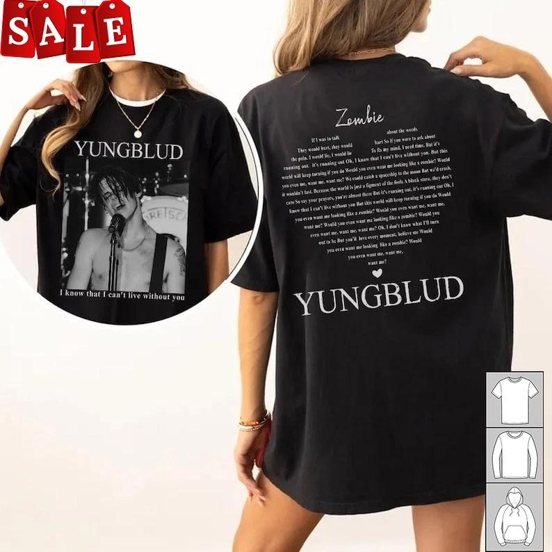 Hot Yungblud amp Zombie Gift For Fans Unisex S5XL Shirt WE522 Unisex T-Shirt