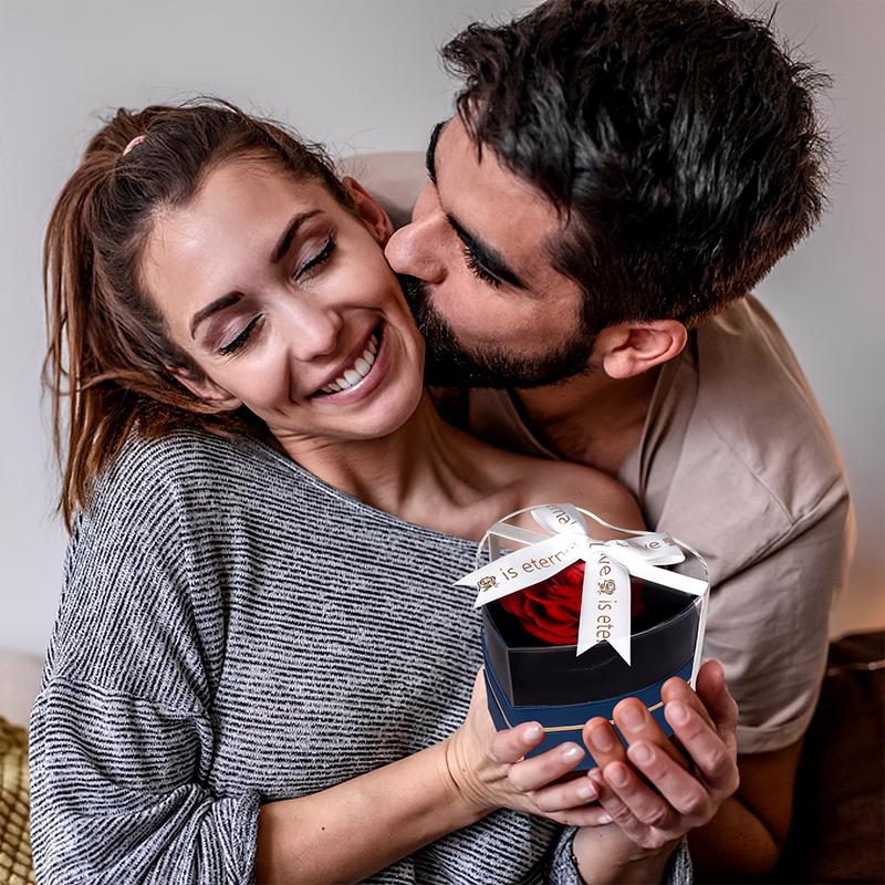 1PC Romantic Birthday Box Luxury Gift for Anniversary Heart Shaped Rose Gift Box Valentine's Day