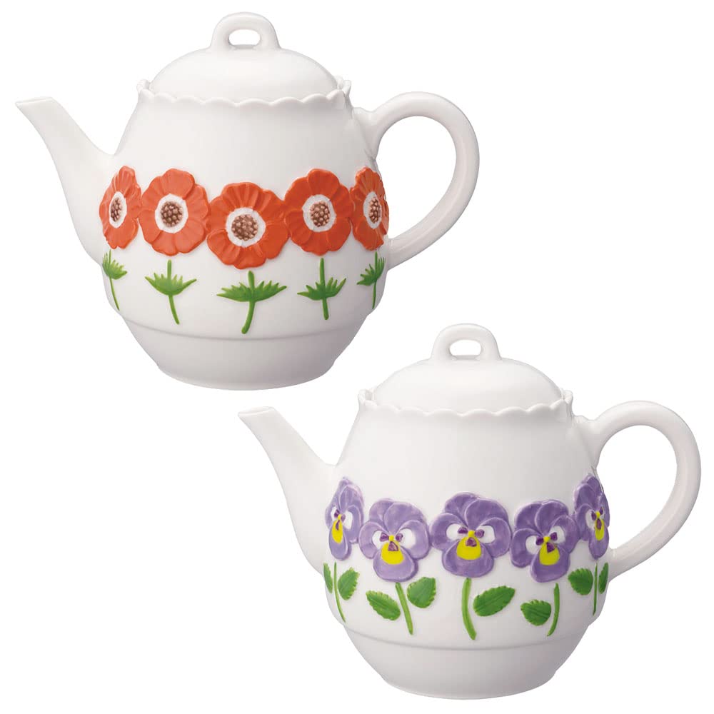 Decore Flower Teapot, Pansy, MG-62254