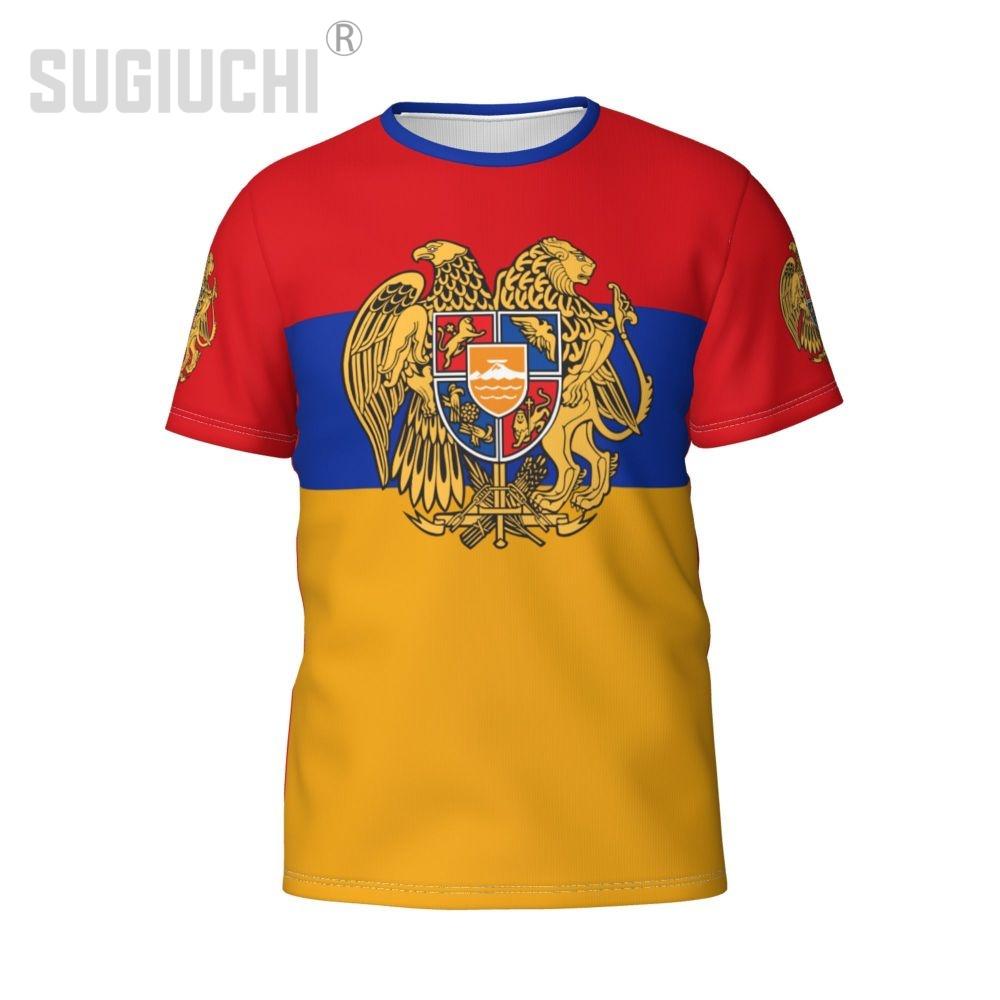 Custom Name Number Armenia Flag Emblem 3D T-shirts For Men Women Tees Jersey Team Clothes Soccer Football Fans Gift T Shirt