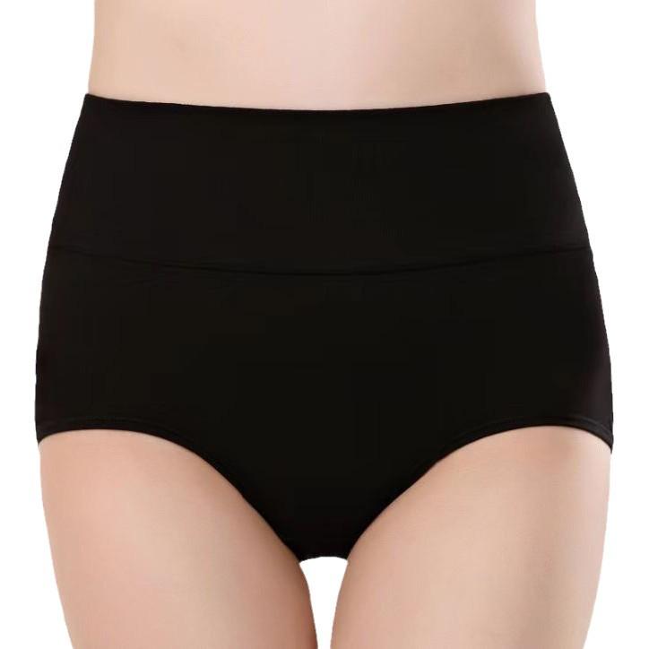 Women's Seamless Cotton High-Waisted Tummy Control Triangle Panties