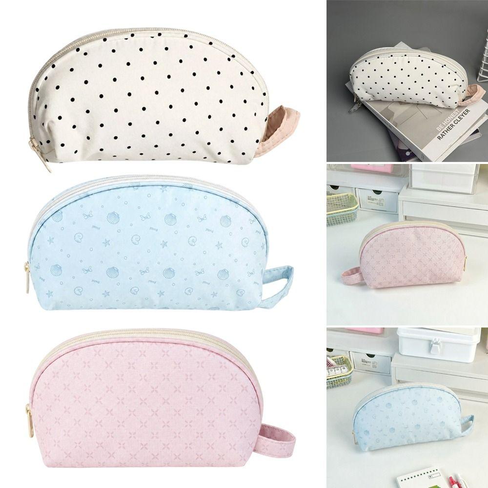 Polka Dot Pattern Pencil Case Large Capacity Stationery Bag Stationery Organizer  Students Gift