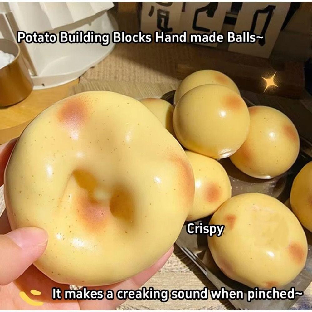 Shapeable Crunchy Squishy Finger Relax Blocks Filled Squishy Boys Girls Squishy Potato Adult Kids