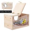 1 Set Bird Breeding Box Transparent Smooth Edges Outdoor Bird Parrot Parakeet Cockatiel House Garden Supply