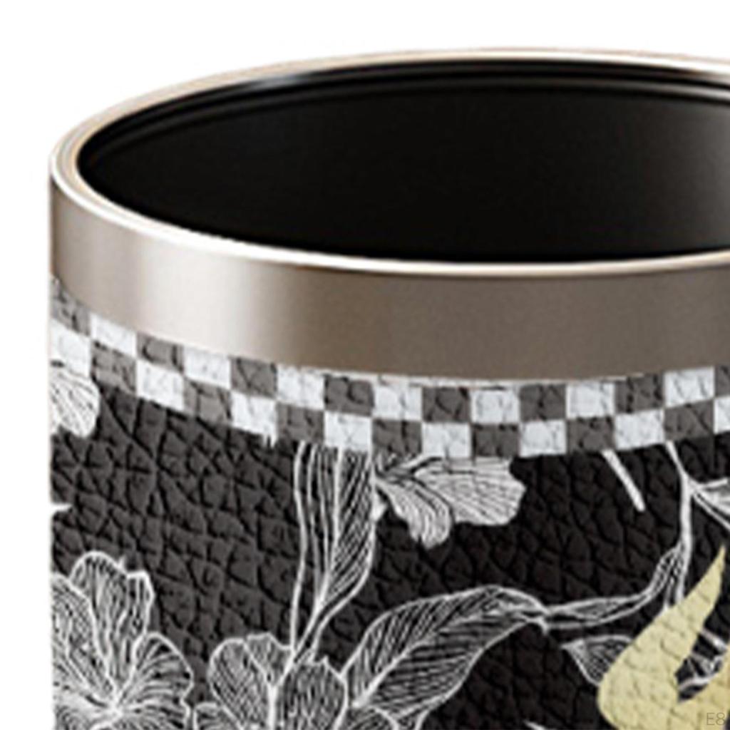 Открытый верх из искусственной кожи мусорный бак для кухни и гостиной