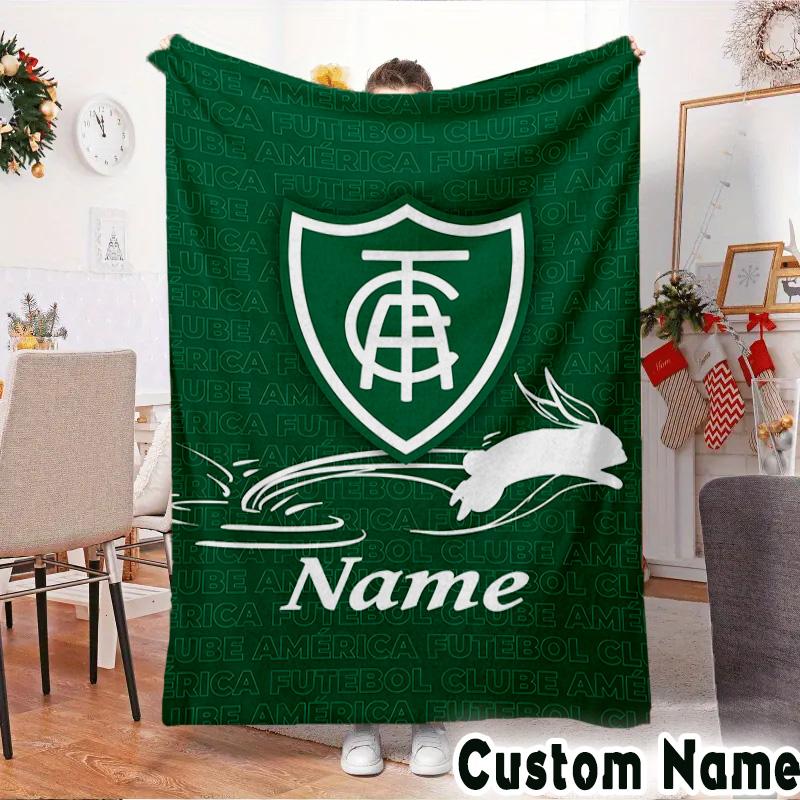 Custom Name Galactic Shield Emblem Throws Blanket Flannel Blankets for Couch Bed Gifts for Men Women Picnic blanket Christmas fan gifts