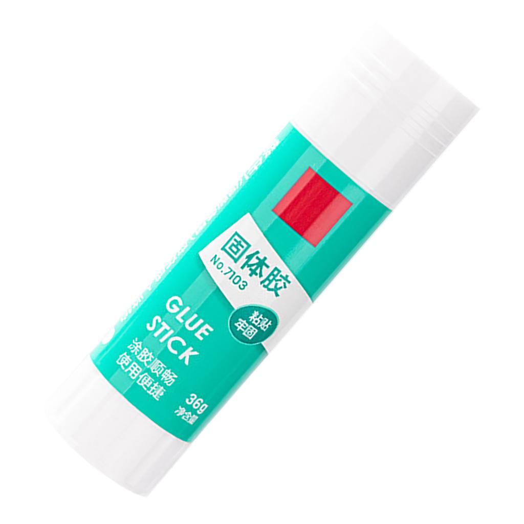 Solid Glue Stick Multipurpose High Viscosity Moisturizing Glue Stick for Office Supplies Student Crafts 1.3oz White