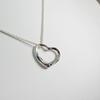 [Used] TIFFANY/Tiffany 925 open heart pendant/g468-33