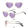 Women Fancy Accessories Metal Frame 90s Glasses Heart-Shaped Sunglasses Heart Sun Glasses Shades