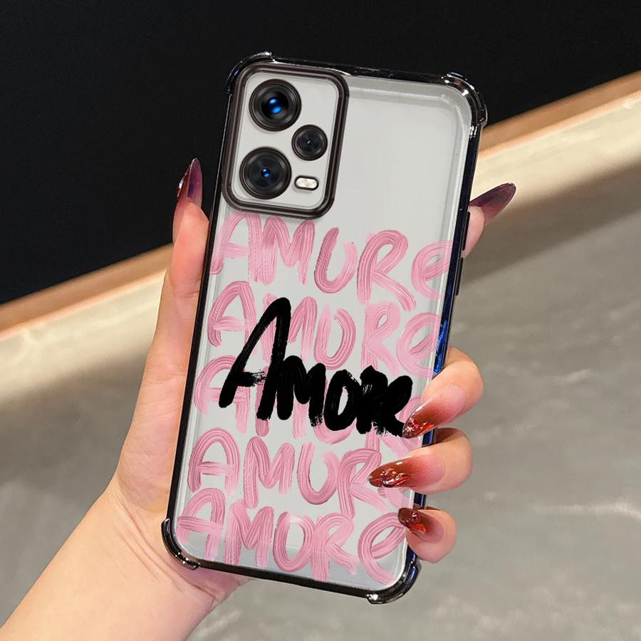 Креативный стильный чехол с английскими буквами для Redmi Note 14 Pro Plus Note 13 11s A3 A5 11 10 Lite K80 13C 12 9 Pro