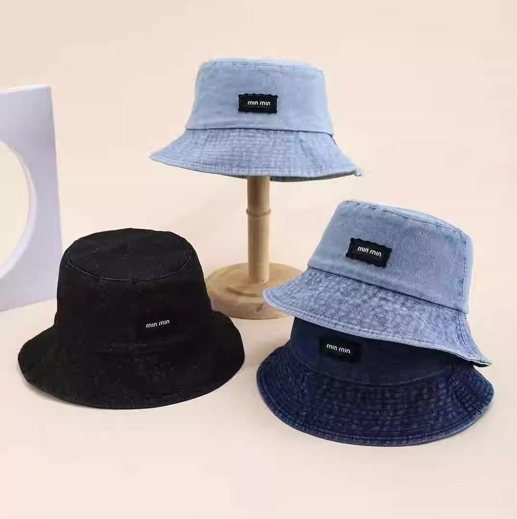 Женская панама Весенне-летние шляпы для мужчин Выстиранная джинсовая ткань Винтажная мода Солнцезащитная шляпа от солнца Шляпа-боб Мужская Новая в корейском стиле