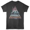 Def Leppard - Clouds Lightning Triangle - Adult Solid T-Shirt - Smoke