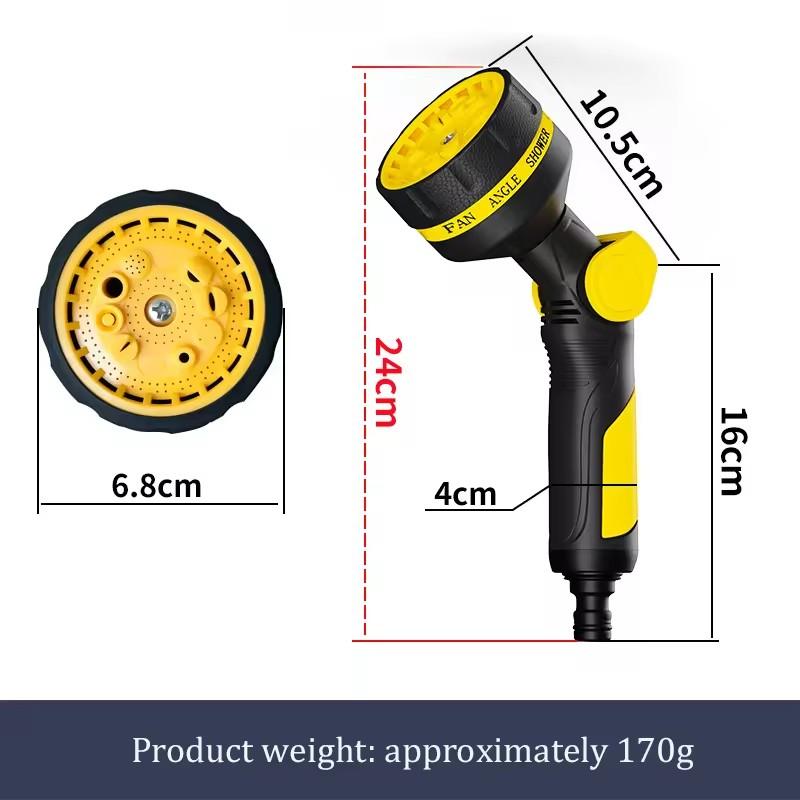 1 шт. Портативная многофункциональная пистолет-мойка высокого давления 10 режимов Садовый разбрызгиватель Мощный пистолет для воды высокого давления Полив сада