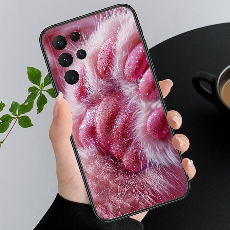 Cute Cat Paws Phone Case For Samsung Galaxy A15 A35 A55 A52 A53 A54 A33 A34 A25 A05S A16 A14 A05 A13 M15 M55 M35