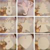 Pendant Decorations DIY Craft Christmas Decor Wood Hanging Tree Ornaments Snowman Snowflake Elk