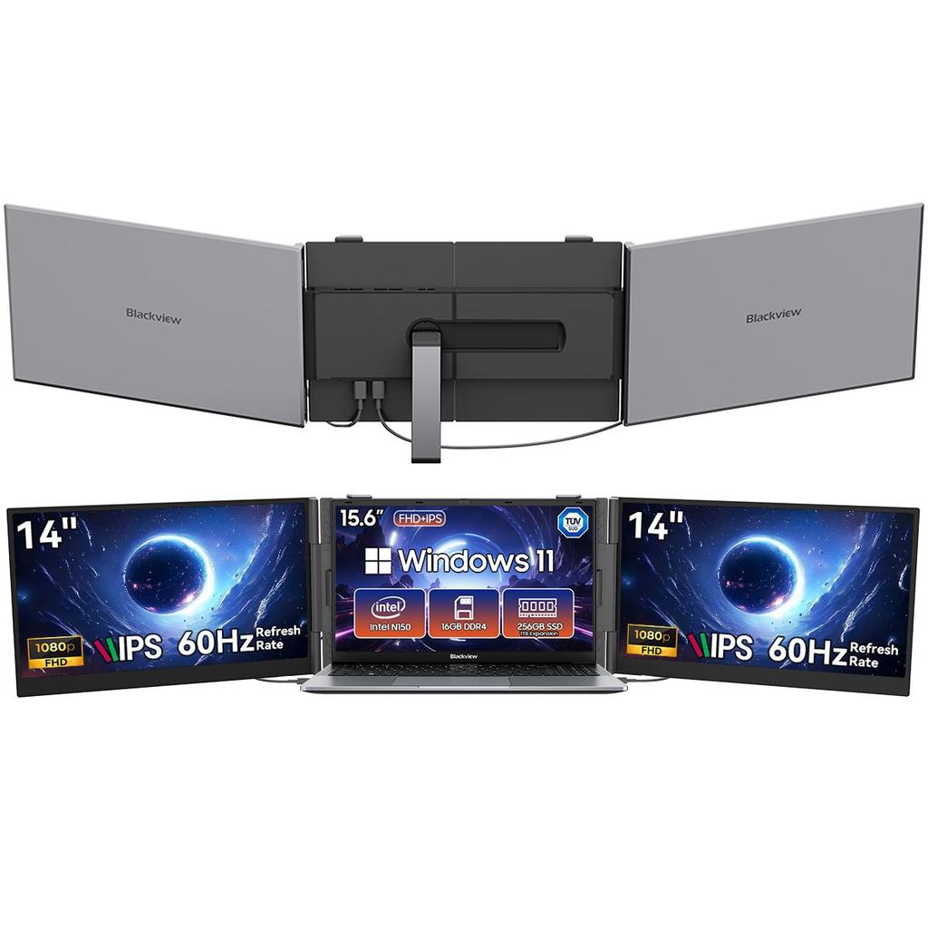 Blackview Ноутбук AceBook 6-го поколения Intel N150 15,6 дюйма 16 ГБ+256/512 ГБ