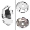 4x For Wheel Center Cap Universal Rim Chrome Hub Cap 68mm No Logo Silver Base