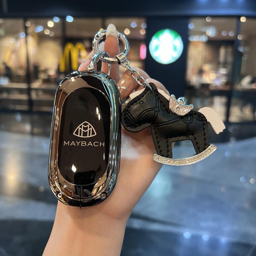 SFX1 Zinc Alloy Car Key Case Cover for Mercedes Benz 2022 C S Class W206 W223 S350 C260 C300 S400 S450 S500 Key Shell Protector