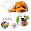 1 Pc Dog Toy Colorful Bell Woven Ball Rainbow Toy Ball Dog Chew Toy Hard Rubber Pet Product