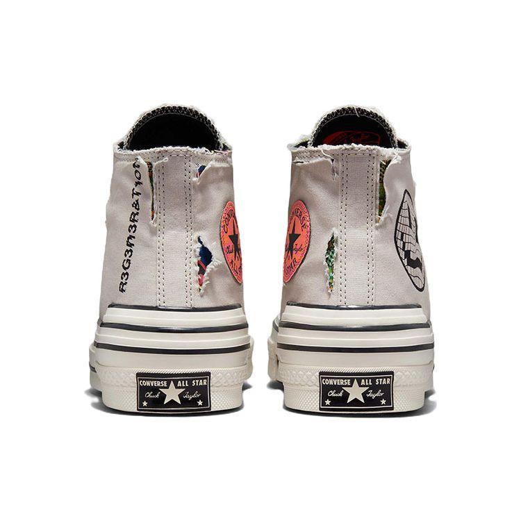 Converse Кроссовки унисекс Chuck 70 Hacked Heel High Tear Away - Light Bone Серый Черный A00730C