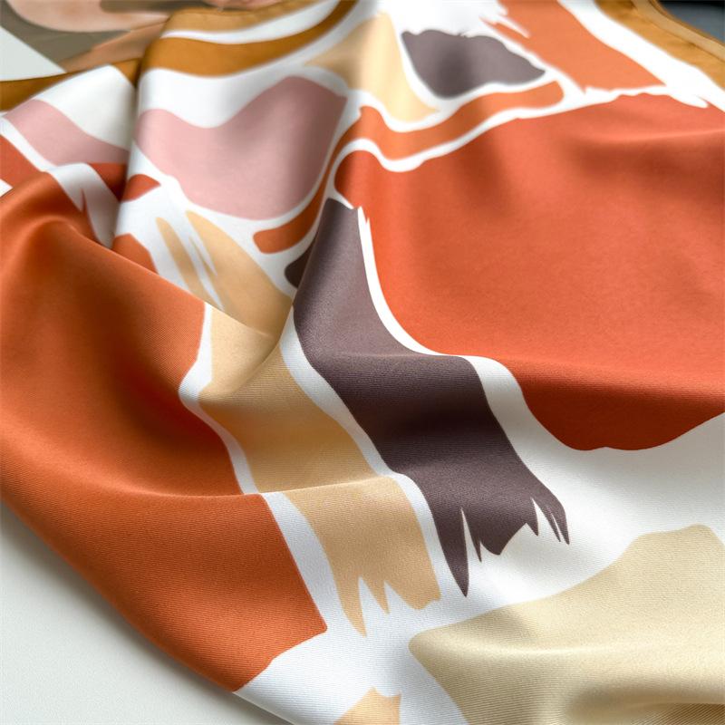 Elegant Kerchief Neck Scarves For Women 90cm Fashion Shawls and Wraps Bandana Head Scarfs