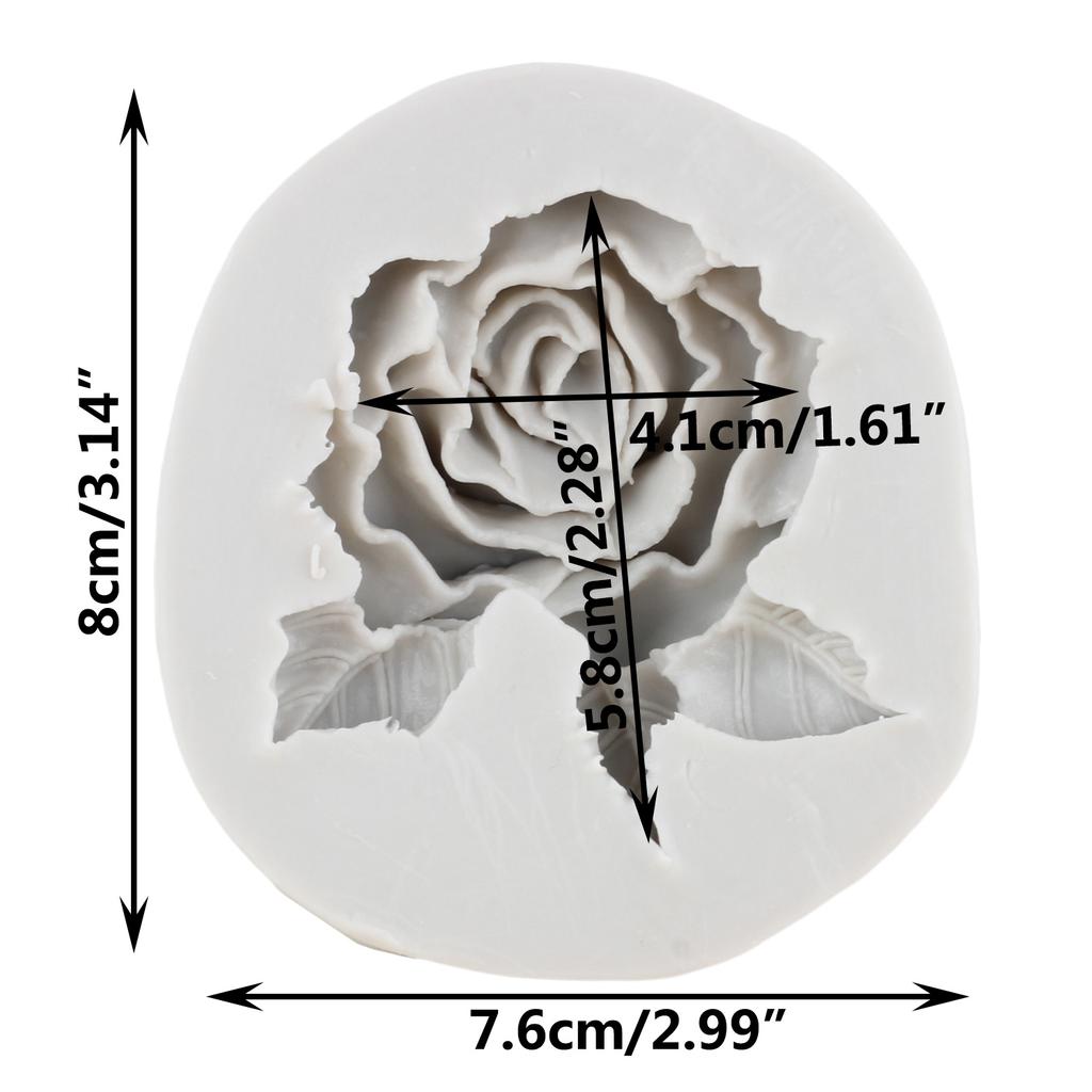 Силиконовая форма с цветком розы, свадебная помадка, инструменты для украшения торта, топпер для кексов, сделай сам, формы для конфет, шоколада и мастики