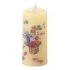 Светодиодная свеча Kameyama Irohaakari S «Цветочная корзина», компактный размер