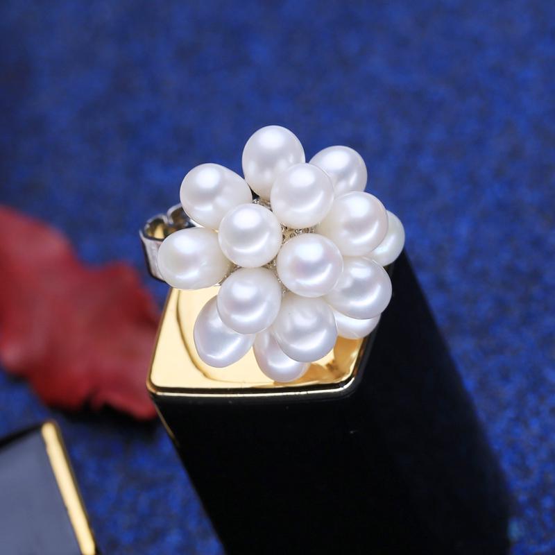 Женские натуральные жемчужные кольца LSOOYH