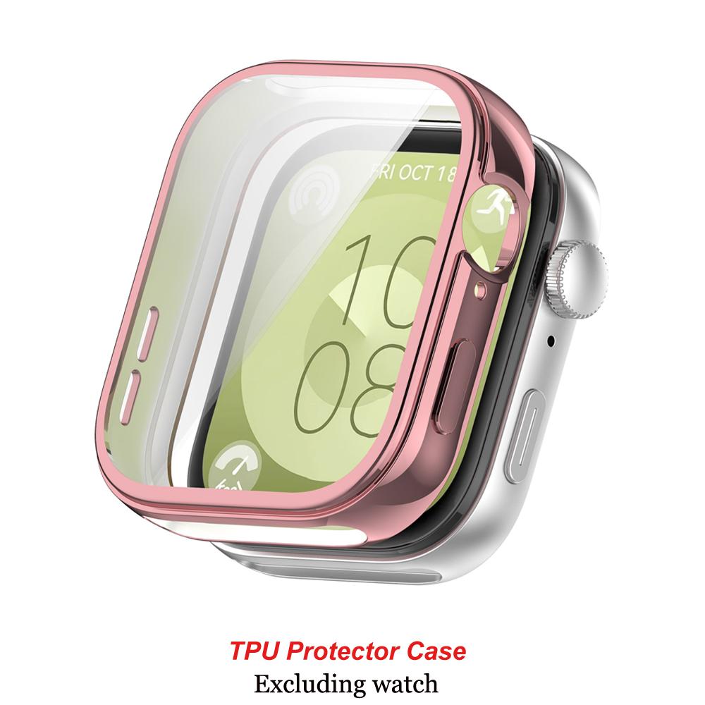 Стекло + чехол для Huawei Watch Fit 3, универсальная защита экрана, жесткий ПК-бампер, чехол для часов из закаленного стекла для Huawei Watch Fit 3