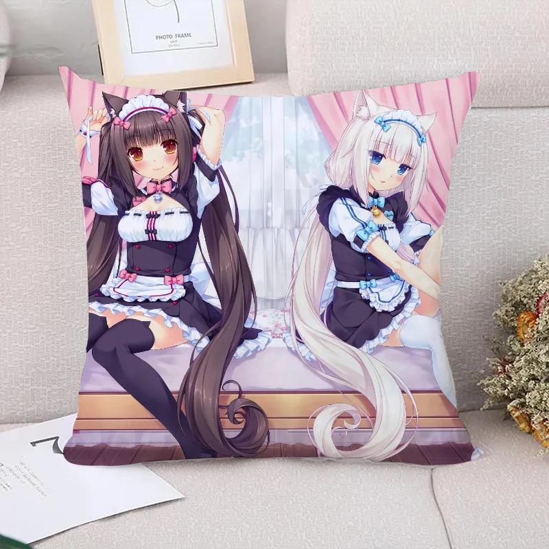 Наволочка NekoPara Наволочки для подушек x Наволочки для подушек для кровати Наволочки для подушек Пилов Кейс Украшение для автомобиля Наволочка