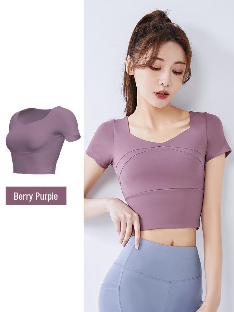 Juyitang бесшовные леггинсы для йоги с высокой талией персикового цвета для женщин