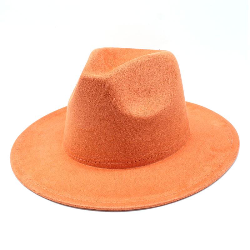 Suede Men'S Ladies Jazz Hat Fashion Vintage British Felt Hat Felt Top Hat Women'S Hat