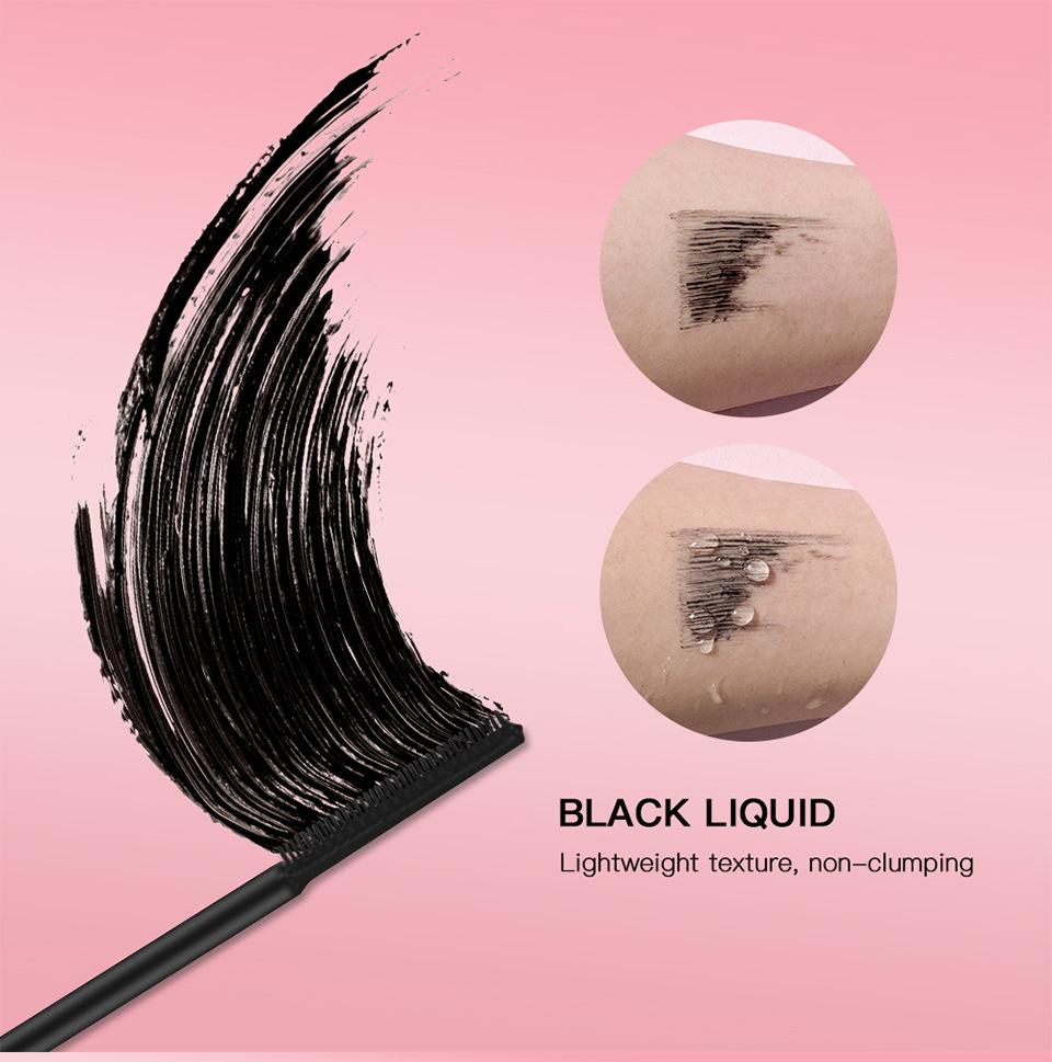 4d тушь для ресниц из шелкового волокна водостойкая толстая удлиняющая тушь для ресниц завивка длинное черное расширение