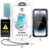 iPhone 15 Pro Красный Перец Водонепроницаемый Металлический Чехол: Защитный чехол для дайвинга, устойчивый к давлению, простой в использовании
