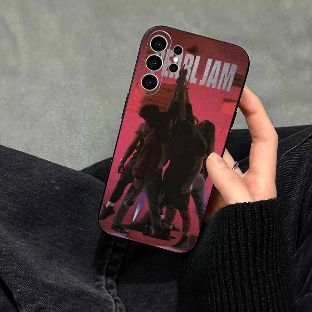 Чехол для телефона с изображением группы Pearl Jam, модный, для Samsung S25, S24, S21, S22, S23, S30, Ultra, S20, Plus, Fe, Note, 10, 9, 5G, черный