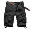 Summer Men's Baggy Multi Pocket Cargo Shorts Male Cotton Mens Shorts Short Pants No Belt
