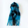 Autumn and winter mohair scarf thick beard senior women plaid warm versatile scarf shawl wholesale fur collar