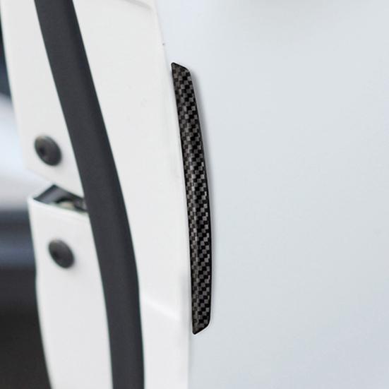 4 шт., прочная сменная защитная кромка для двери, углеродное волокно, защита от натирания, защита для края двери автомобиля