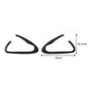 2Pcs Carbon Fiber Interior Door Handle Panel Cover Trim For Mazda RX-8 2004-2008