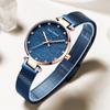 Women's Watch Light Luxury Silk Dial Japanese Movement Diamond-encrusted Waterproof Milan Mesh Strap