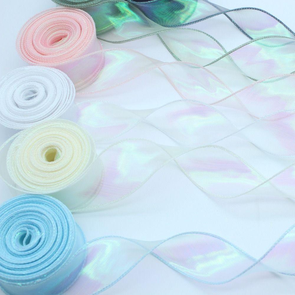 40 мм 10 ярдов Фестиваль DIY Украшение Упаковка букета цветов Тюлевая лента Модные корейские ленты