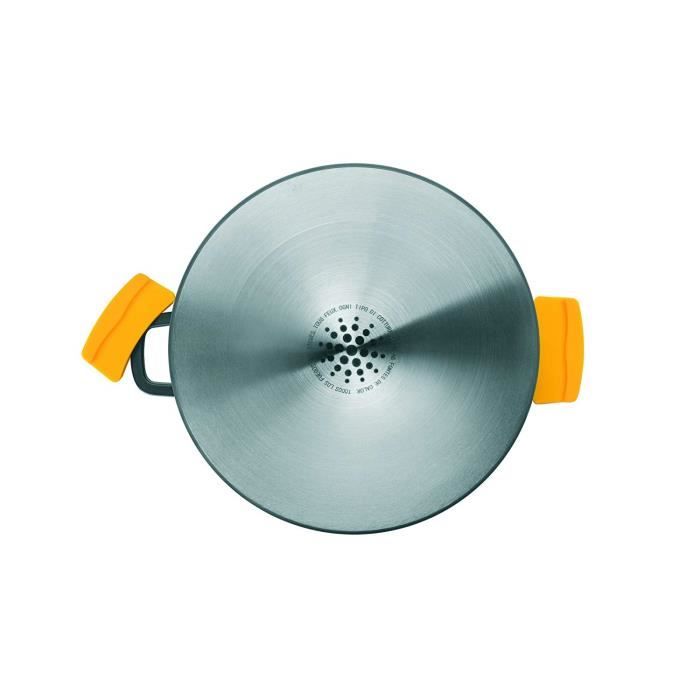 Sauteuse - IBILI - Evolution - 28 cm - Fonte d'aluminium - Couvercle en verre - Antiadhésif