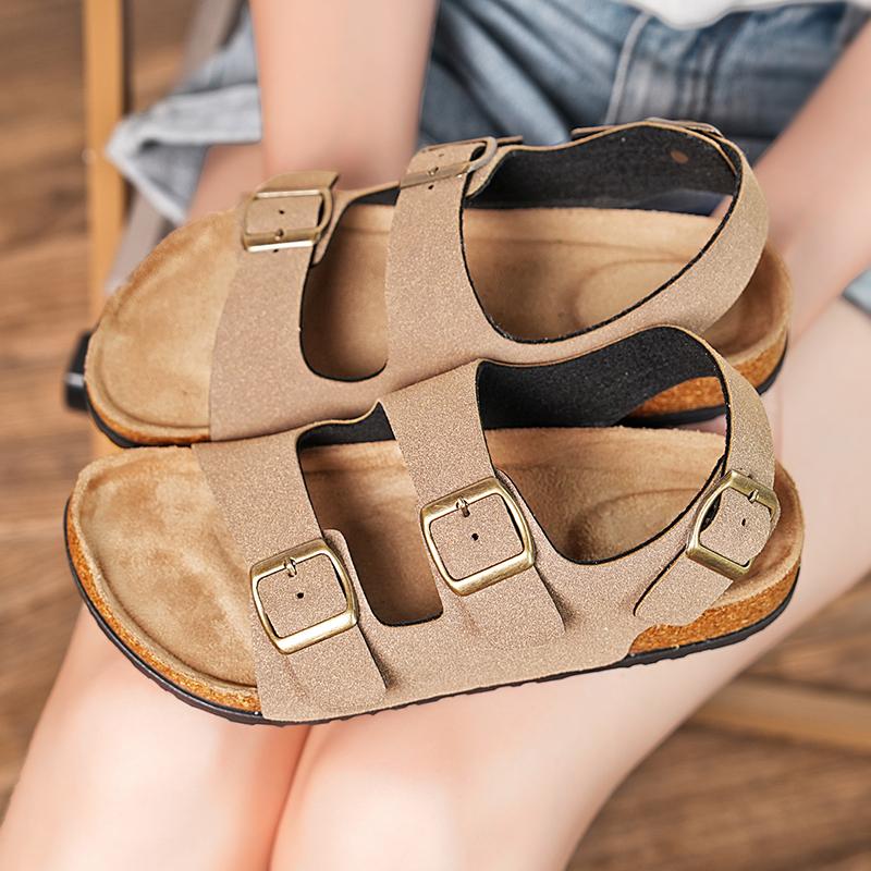 Модные брендовые повседневные мужские сандалии с двумя пряжками для забродной воды, летняя пляжная обувь для активного отдыха, нескользящая обувь для пешего туризма, сандалии